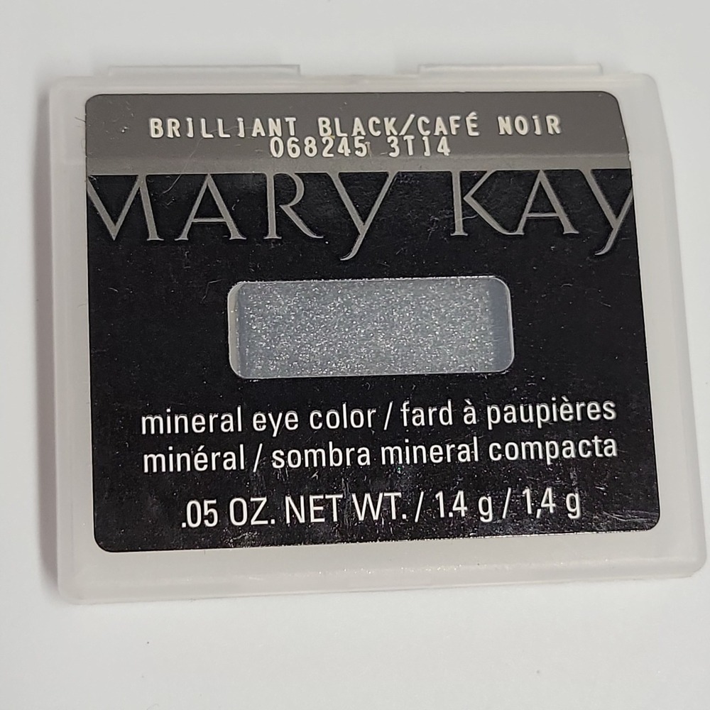 Mary Kay Mineral Eye Color Brilliant Black Cafe Noir Shimmer Eyeshadow .05oz 1.4